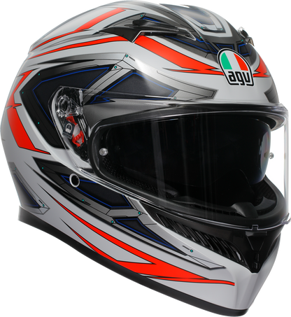 AGV K3 Helmet - Space - Matte White/Red Fluo - Large 2118381004-020-L