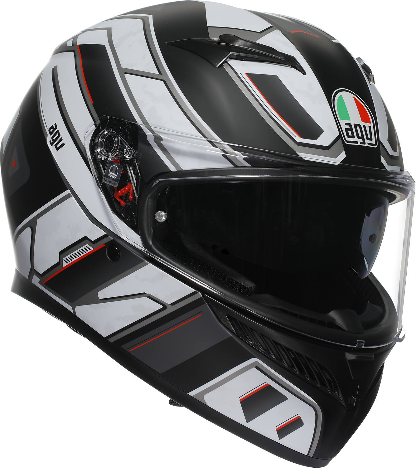 AGV K3 Helmet - Rivia - Matte Black/White - Small 2118381004-019-S