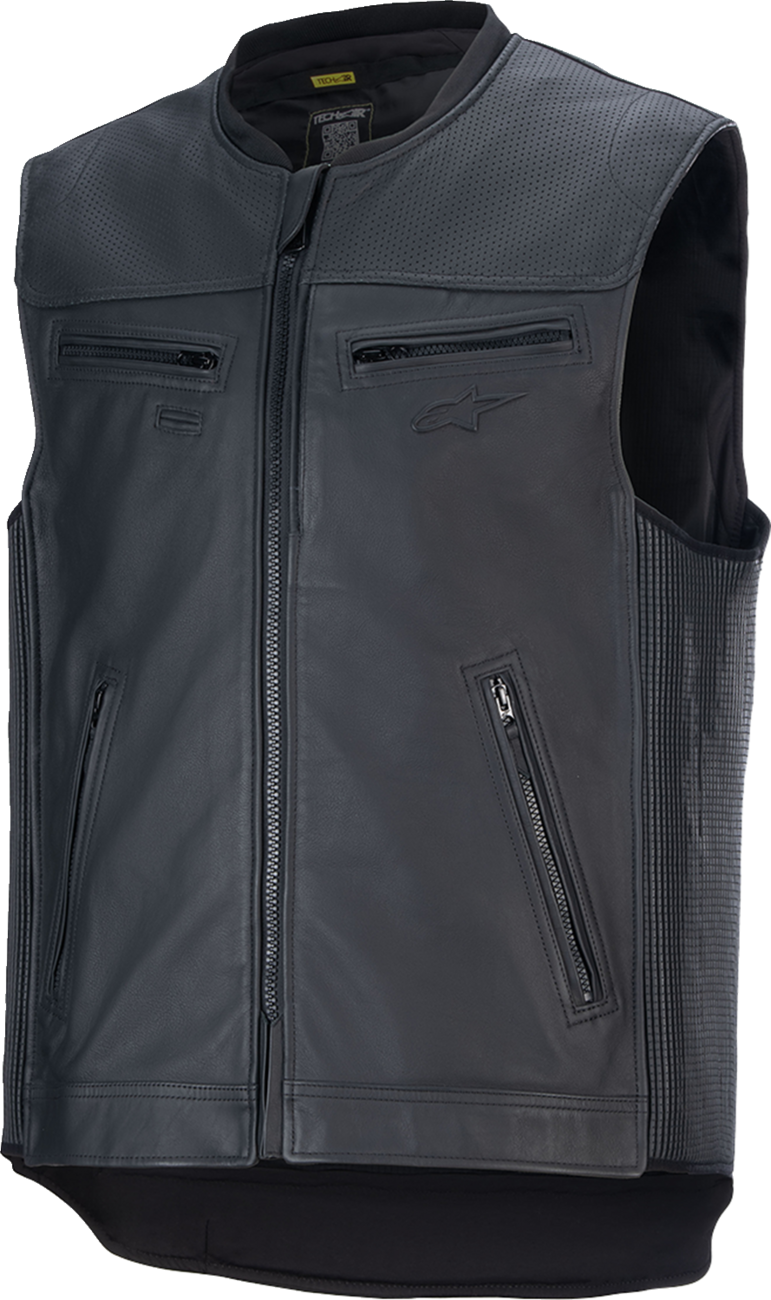 ALPINESTARS TECH-AIR Tech-Air® 3 v2 Leather Vest - Black - Large 6505225-10-L