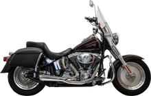BASSANI XHAUST 2-into-1 Ripper Exhaust System - Short - Chrome - Twin Cam Softails 1S6C