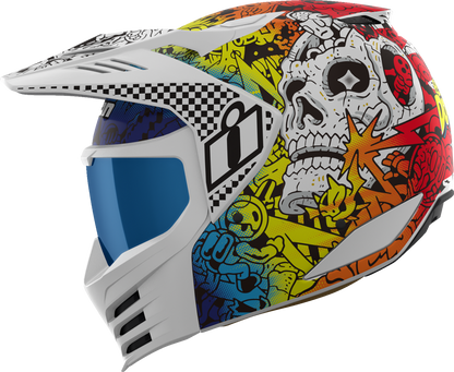 ICON Elsinore™ Helmet - Doodle 3 - White - 2XL 0104-3442