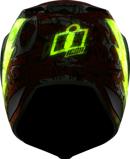 ICON Elsinore™ Helmet - Doodle 3 - White - XL 0104-3441