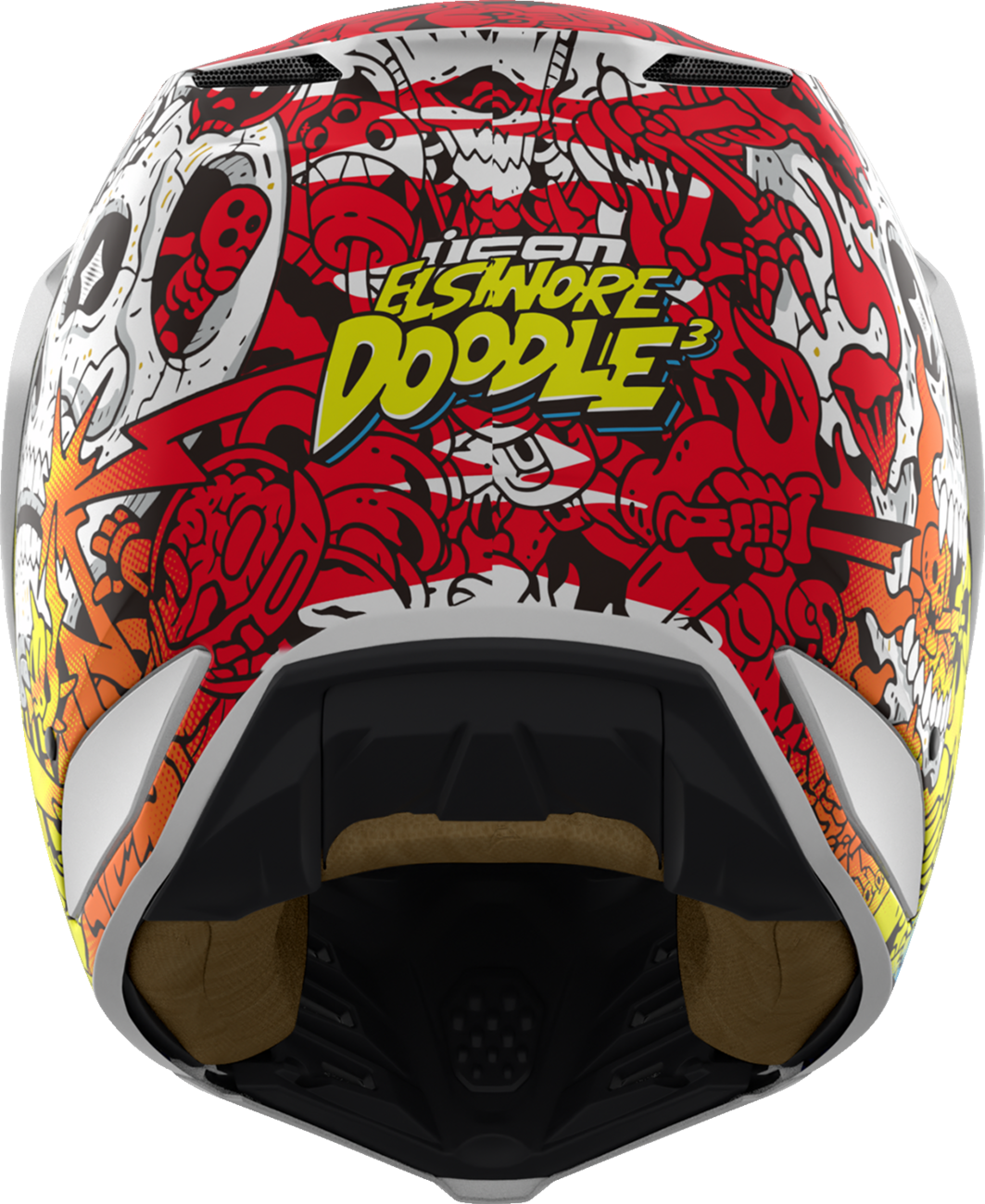 ICON Elsinore™ Helmet - Doodle 3 - White - 2XL 0104-3442