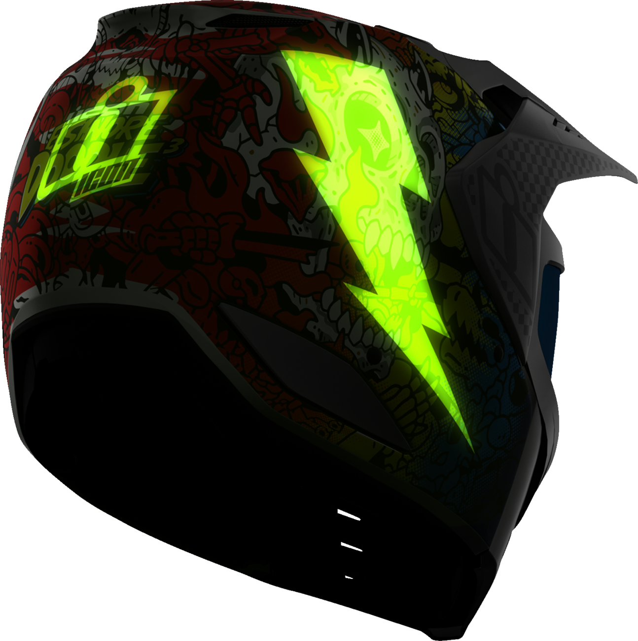 ICON Elsinore™ Helmet - Doodle 3 - White - XL 0104-3441