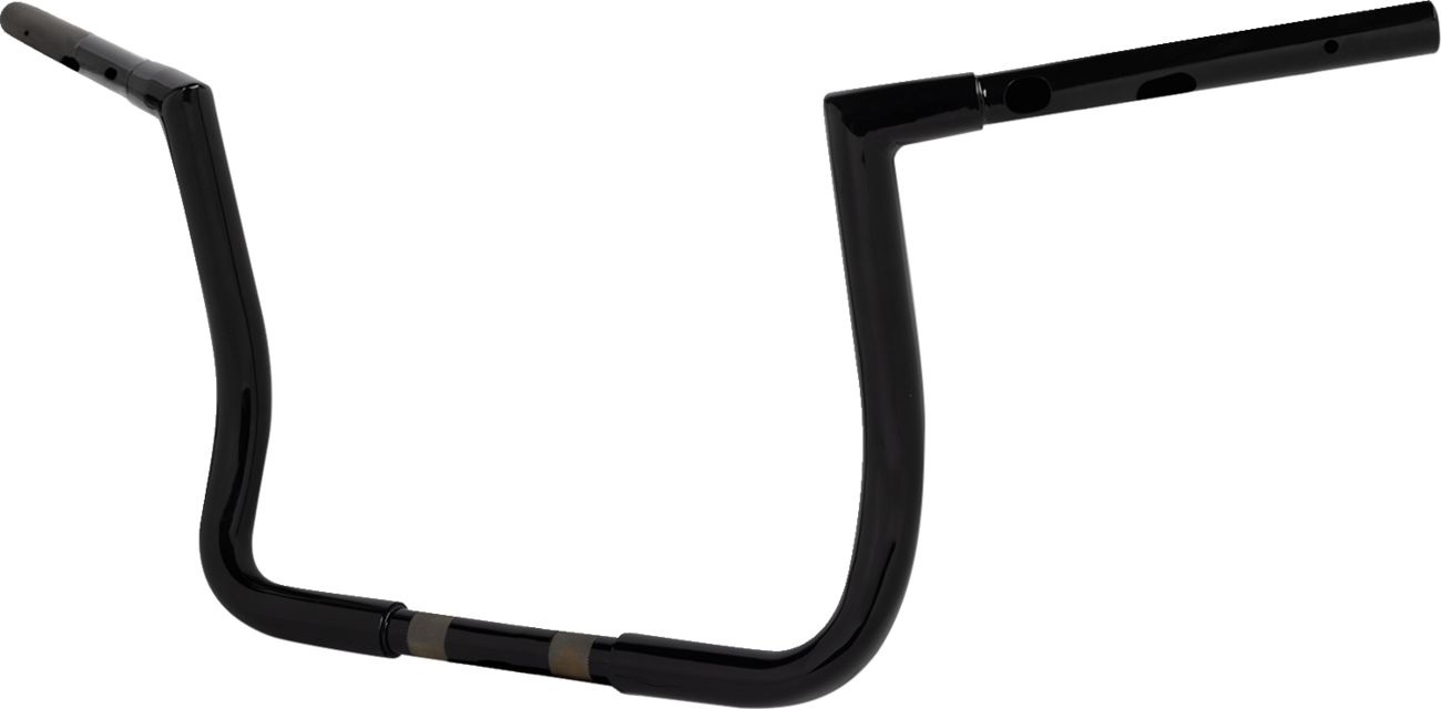 LA CHOPPERS Pre-Wired Twin Peaks Handlebar - 1-1/4" x 12" - Black LA-7367-12BW