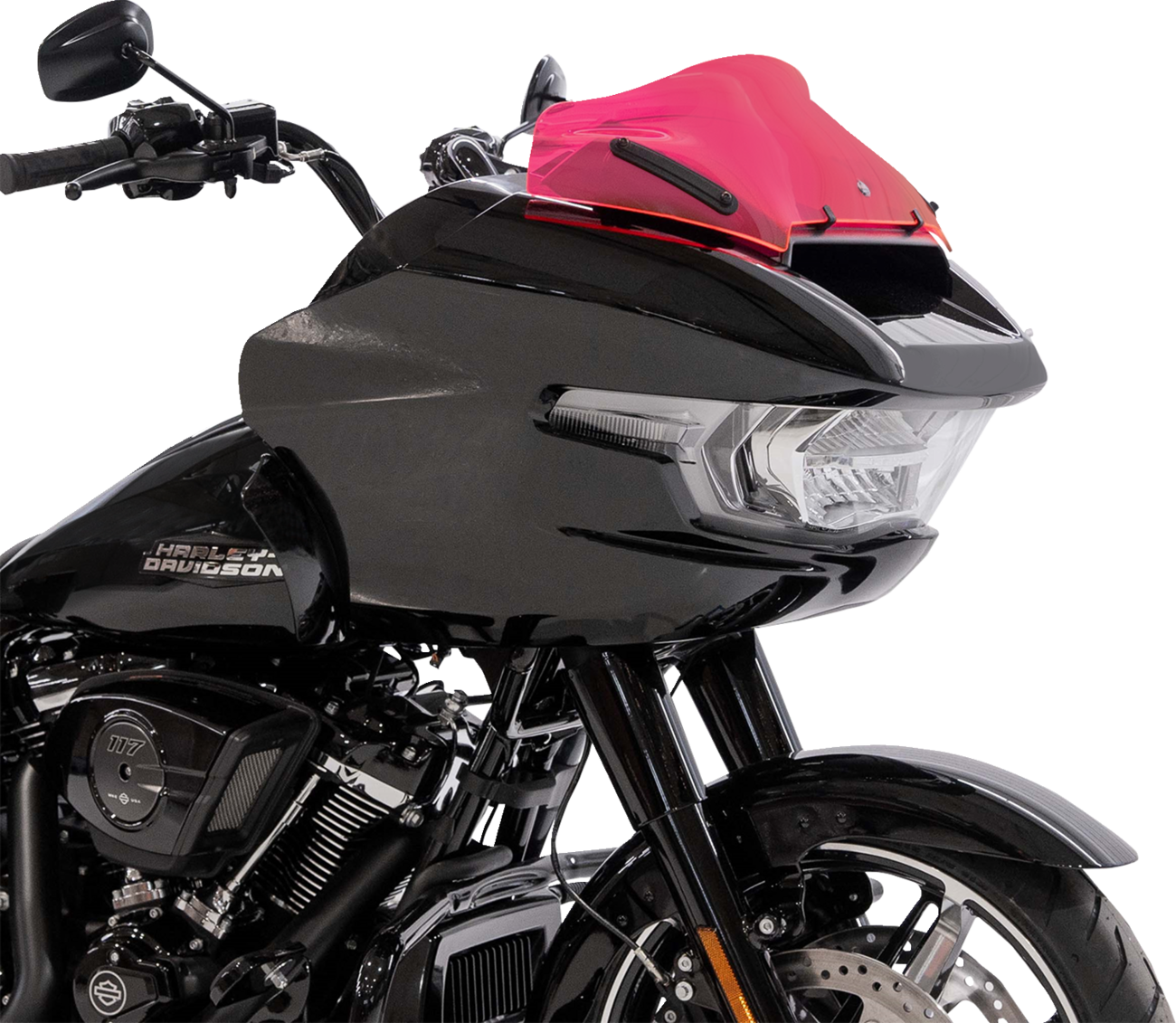 KLOCK WERKS Kolor Flare™ Windshield - 10" - Pink Ice KWW-01-0750