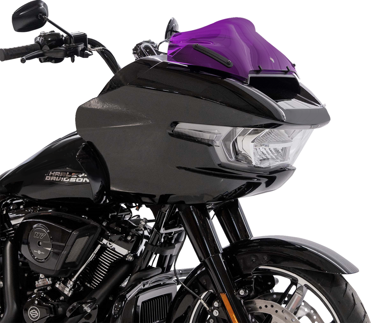 KLOCK WERKS Kolor Flare™ Sport Windshield - 8" - Purple - FLTRX KWW-01-0760