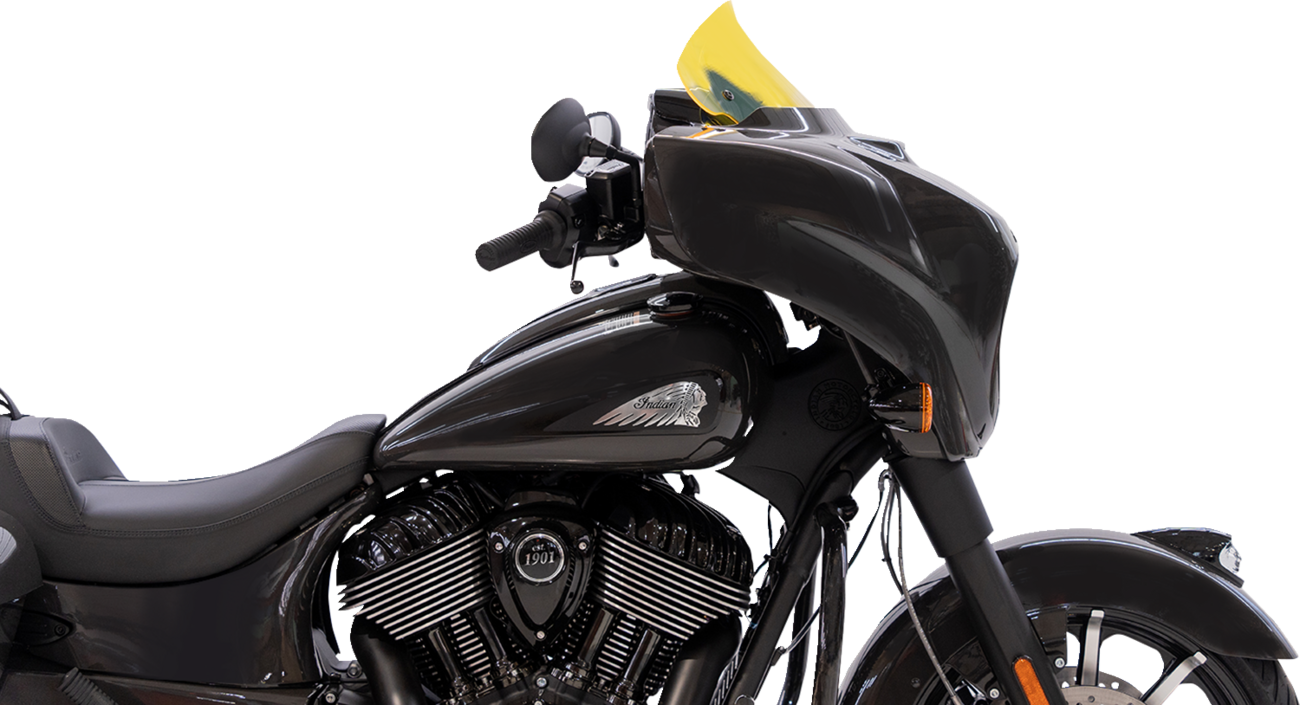 KLOCK WERKS Kolor Flare™ Windshield - 10" - Yellow Ice KWW-04-0633