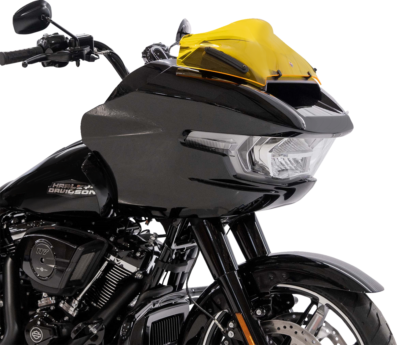 KLOCK WERKS Kolor Flare™ Sport Windshield - 8" - Yellow - FLTRX KWW-01-0757