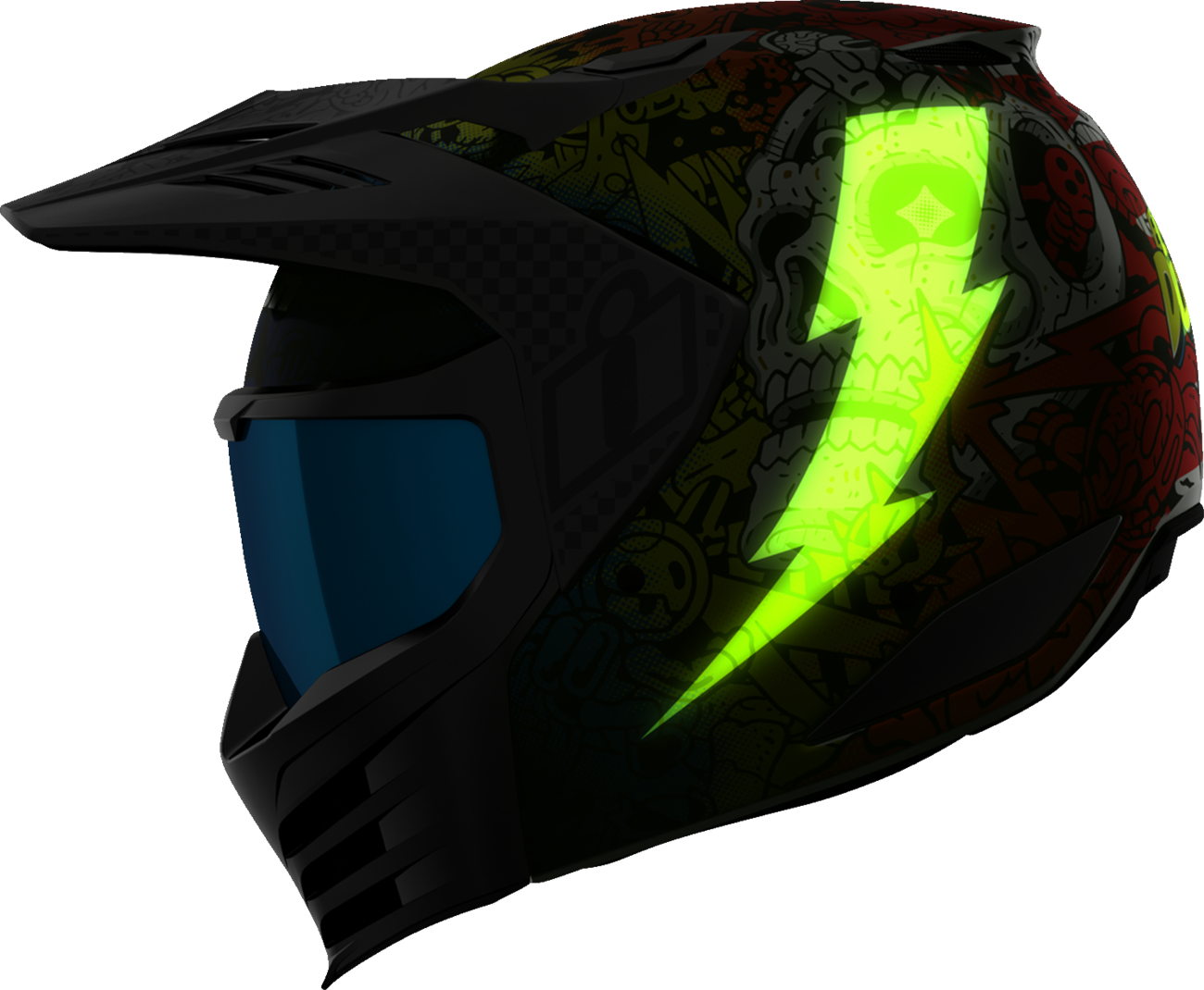 ICON Elsinore™ Helmet - Doodle 3 - White - 3XL 0104-3443