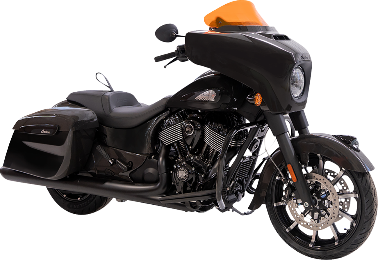 KLOCK WERKS Kolor Flare™ Windshield - 10" - Orange Ice KWW-04-0632