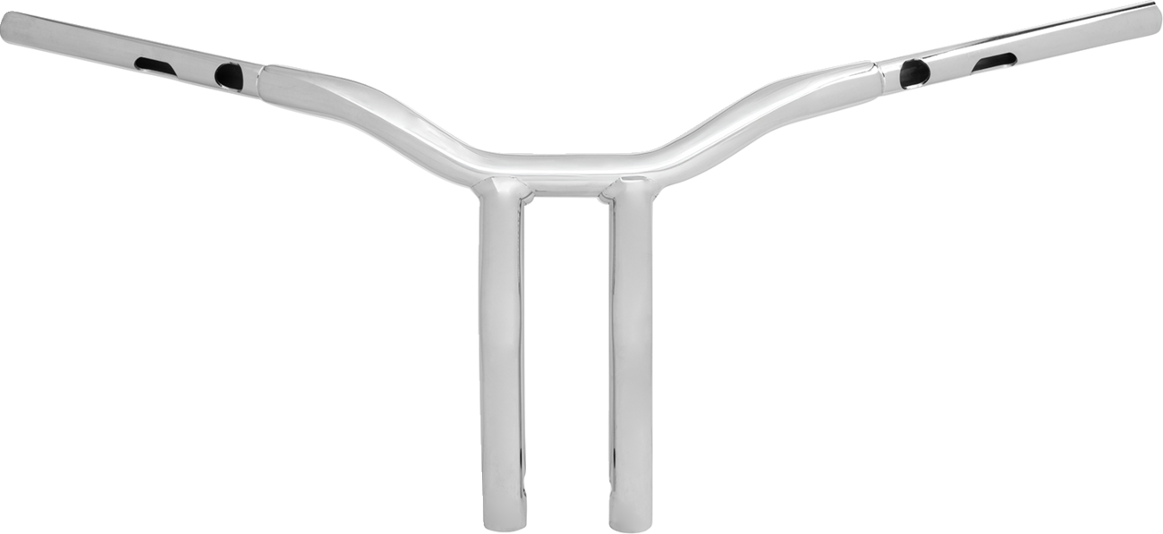 LA CHOPPERS One-Piece Kage Fighter Handlebar - Pullback - 12" x 1-1/4" - Chrome LA-7369-12
