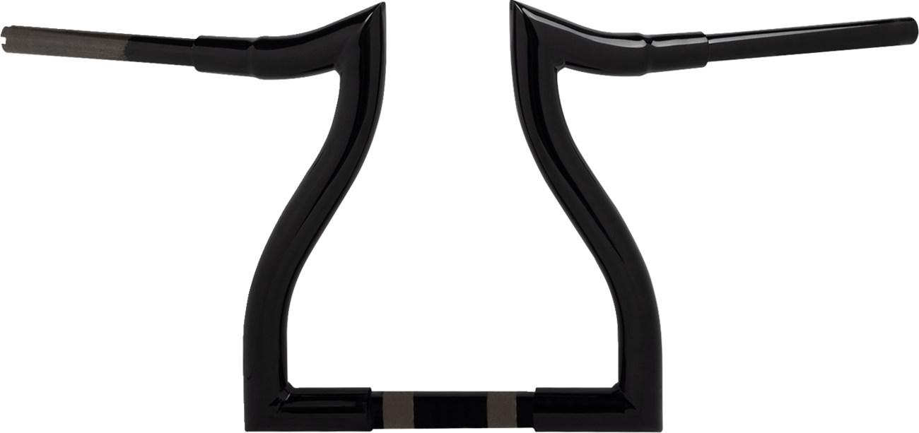 LA CHOPPERS Pre-Wired Hammerhead Handlebar - 12" - Black LA-7316-12BW