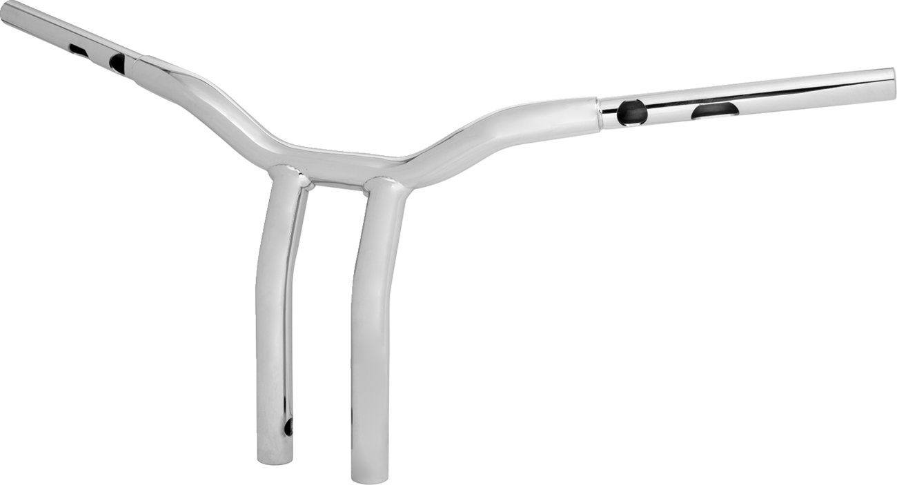 LA CHOPPERS One-Piece Kage Fighter Handlebar - Pullback - 12" x 1-1/4" - Chrome LA-7369-12