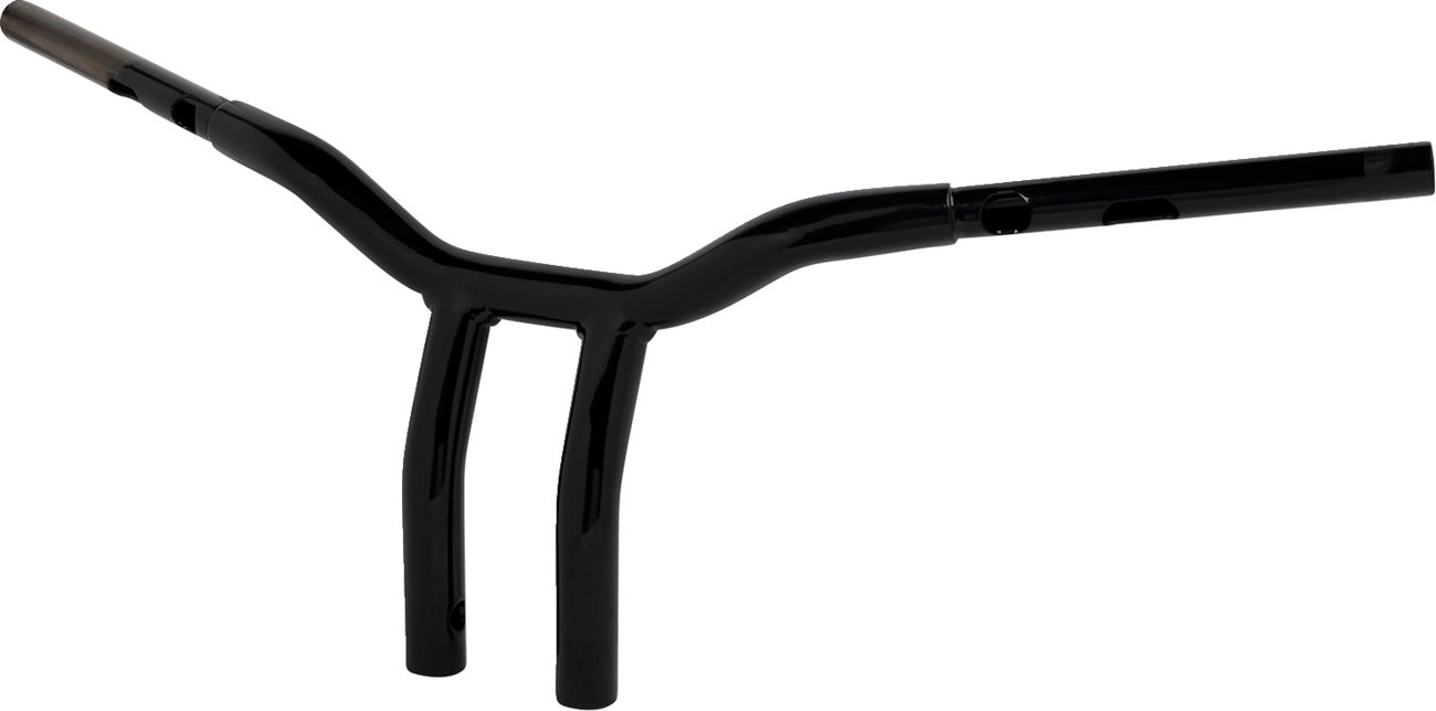 LA CHOPPERS One-Piece Kage Fighter Handlebar - Pullback - 10" x 1-1/4" - Black LA-7369-10B