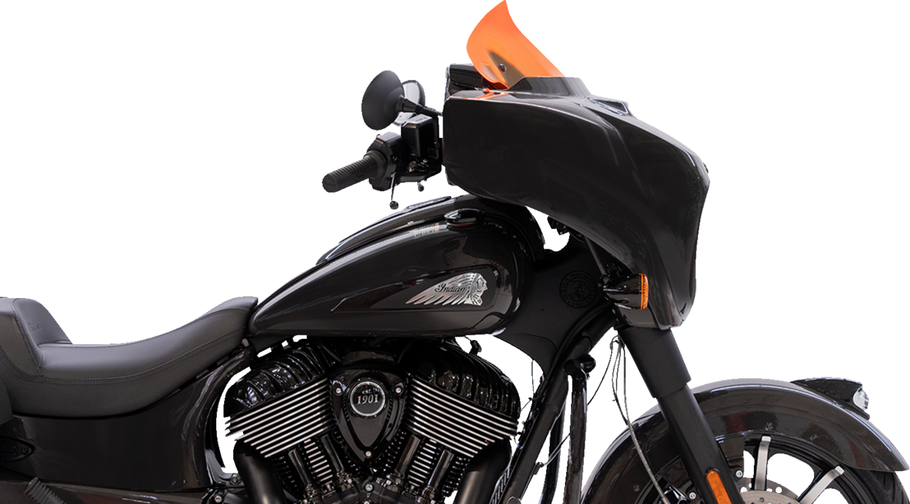 KLOCK WERKS Kolor Flare™ Windshield - 10" - Orange Ice KWW-04-0632