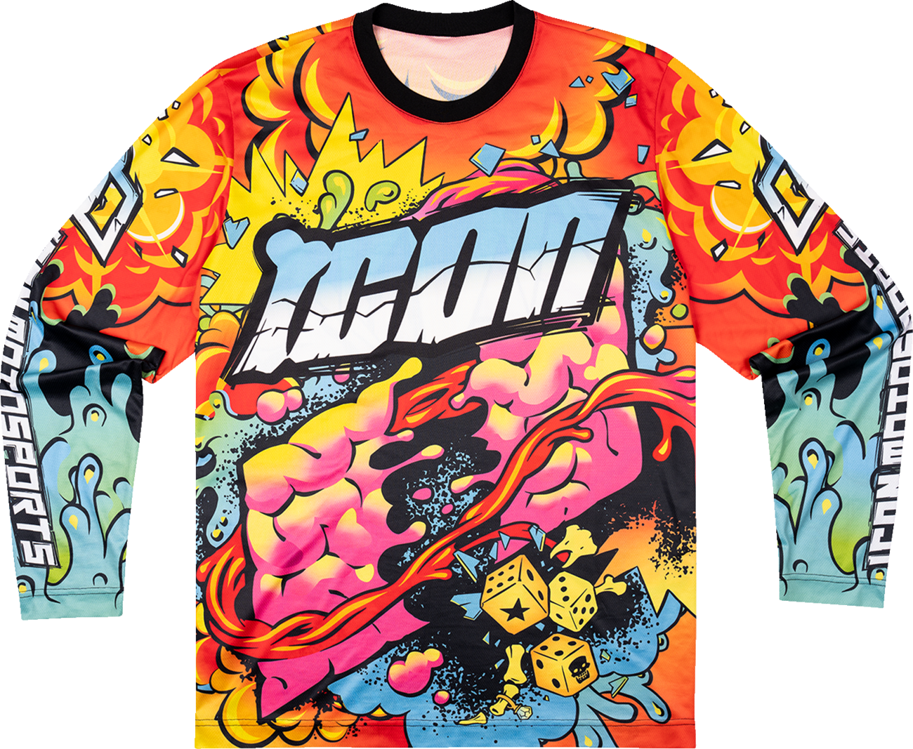 ICON Scatterbrain Jersey - Black - Large 2824-0112