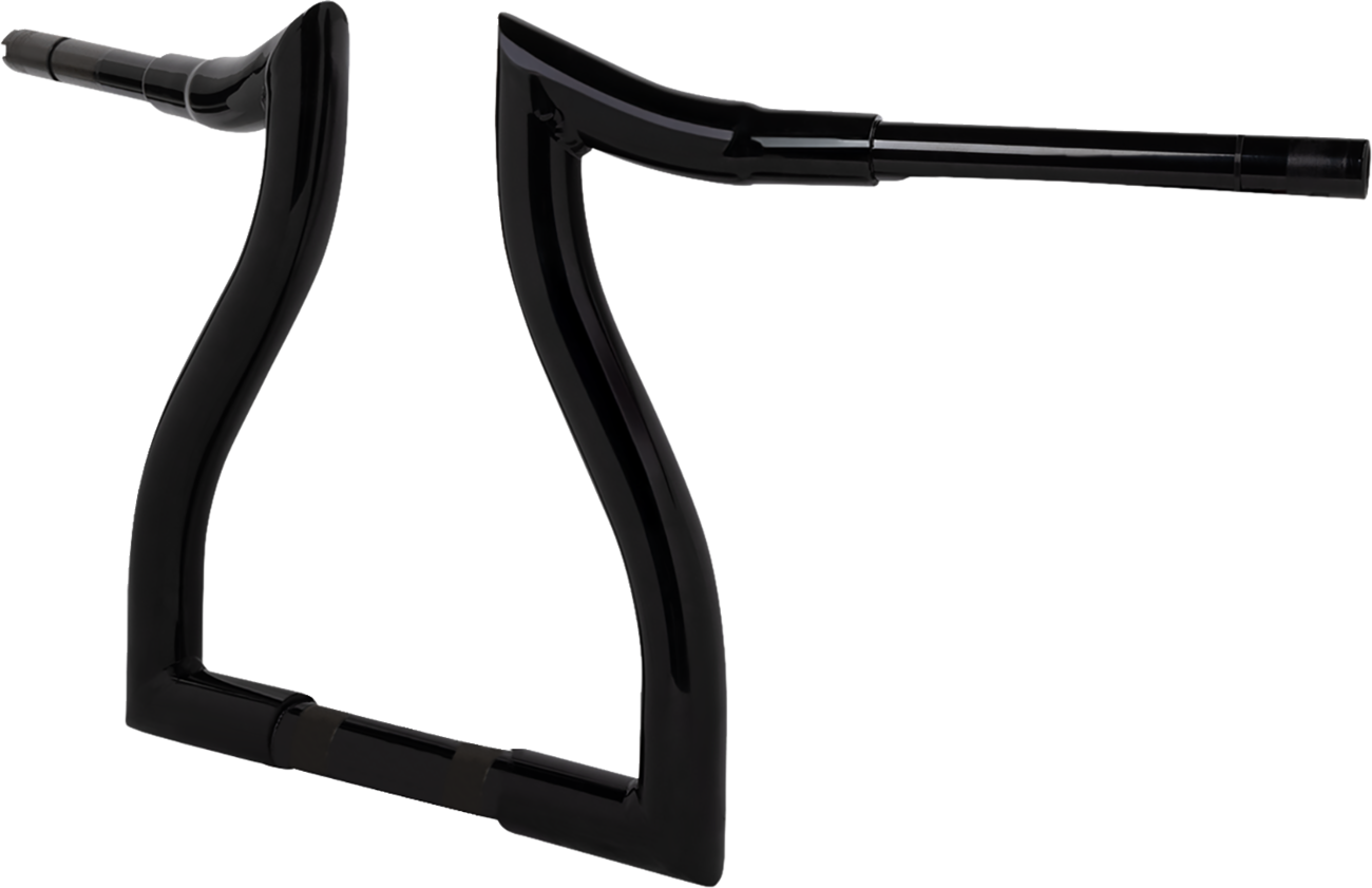 LA CHOPPERS Pre-Wired Hammerhead Handlebar - 12" - Black LA-7316-12BW