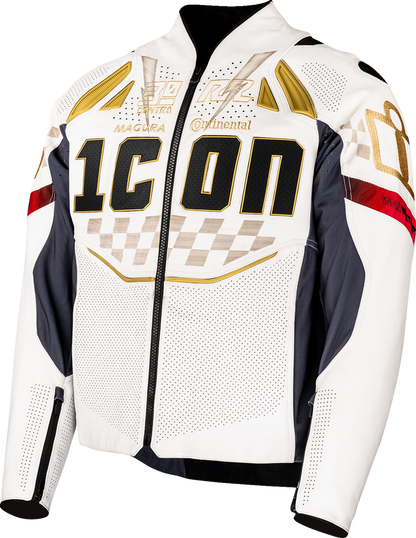ICON Contra3™ Rizz Rizz Jacket - White - XL 2810-4303
