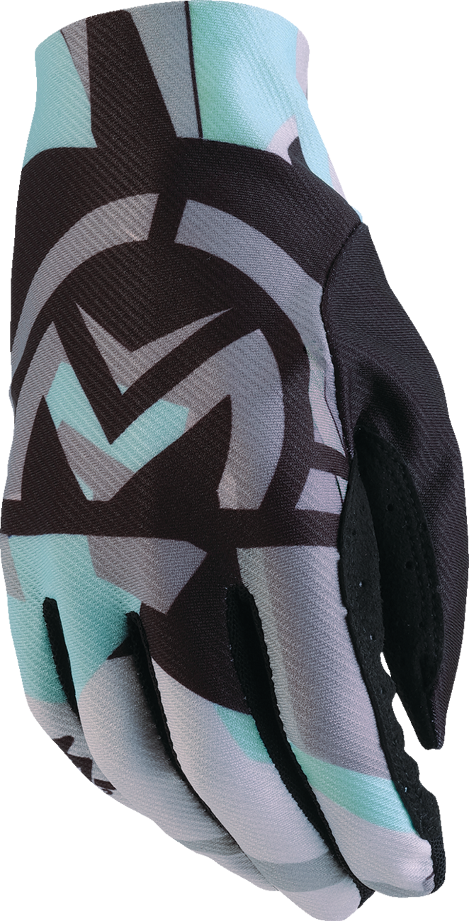 MOOSE OFFROAD MX2™ Gloves - Black/Teal - Medium 3330-7958