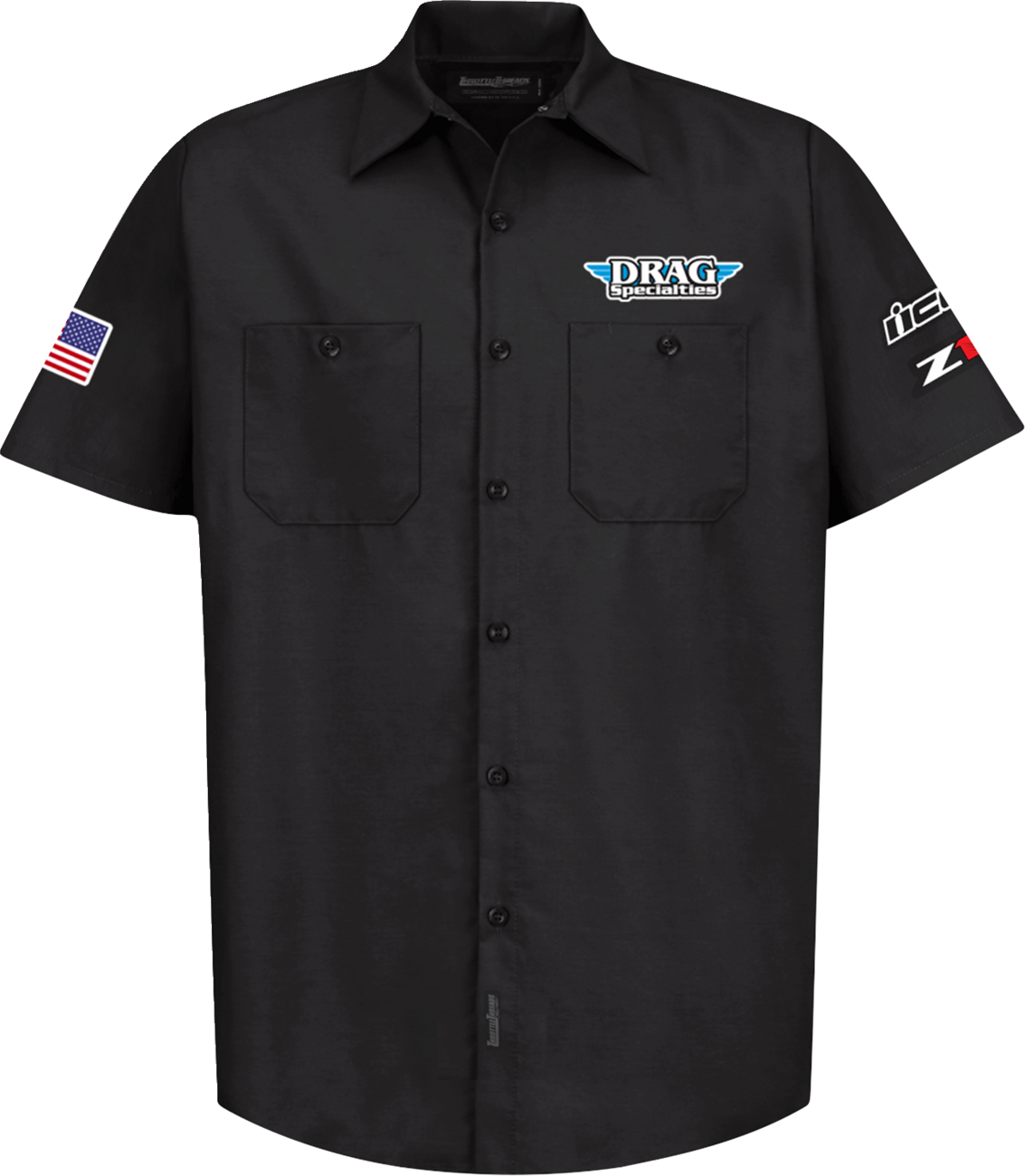 THROTTLE THREADS Drag Specialties House 25 Shirt - Black - 5XL DRG32ST24BK5R