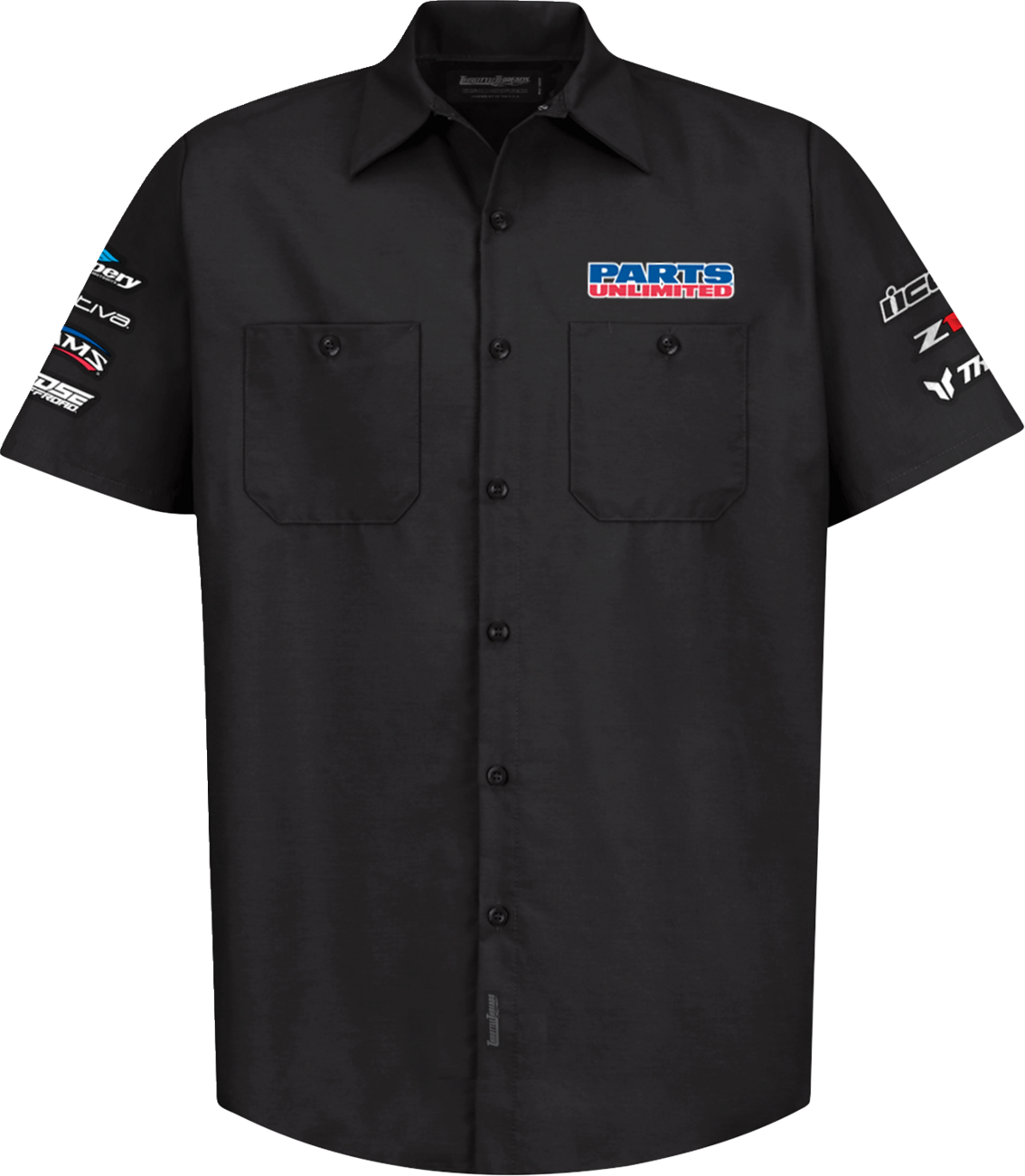 THROTTLE THREADS Parts Unlimited House 25 Shirt - Black - Small PSU38ST24BKSR