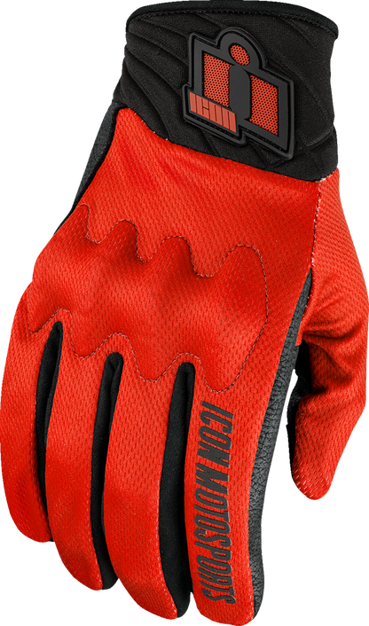 ICON Anthem3™ Gloves - Red - Small 3301-4869