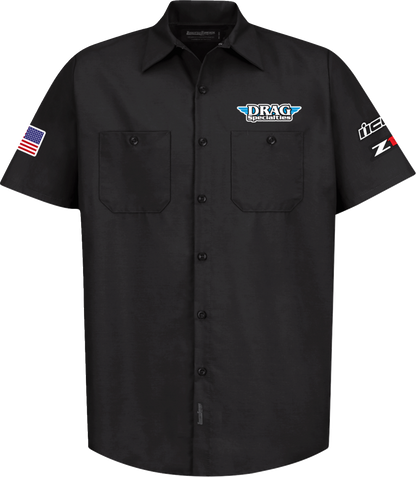 THROTTLE THREADS Drag Specialties House 25 Shirt - Black - 4XL DRG32ST24BK4R