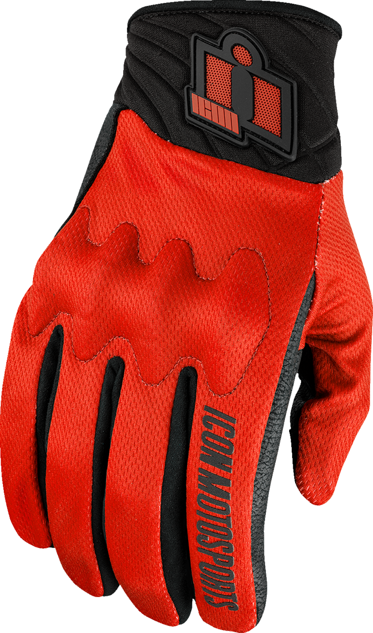 ICON Anthem3™ Gloves - Red - 3XL 3301-4874