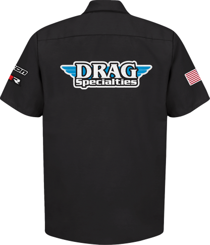 THROTTLE THREADS Drag Specialties House 25 Shirt - Black - 5XL DRG32ST24BK5R