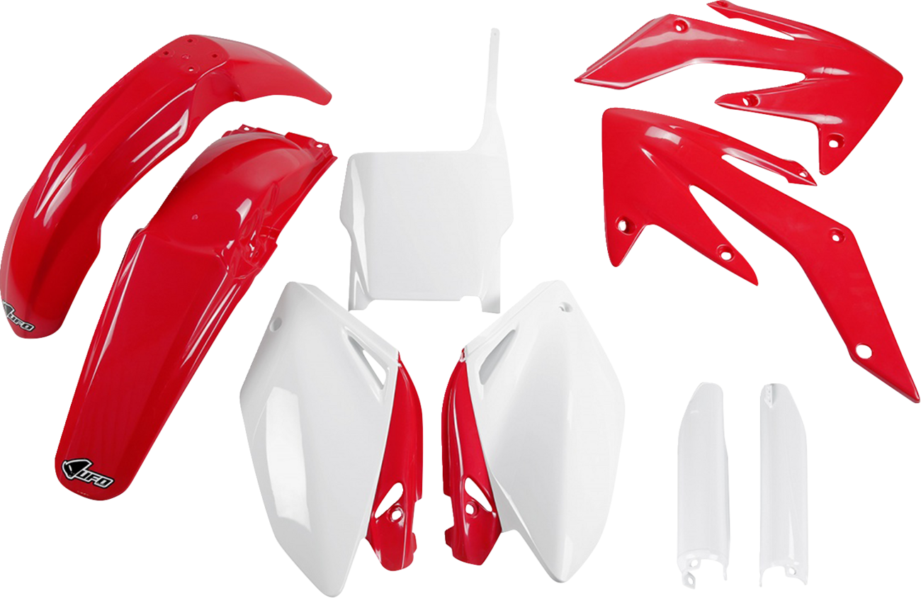 UFO Body Kit - OEM Red/White - Honda - CRF '04-'05 HOKIT104F@999