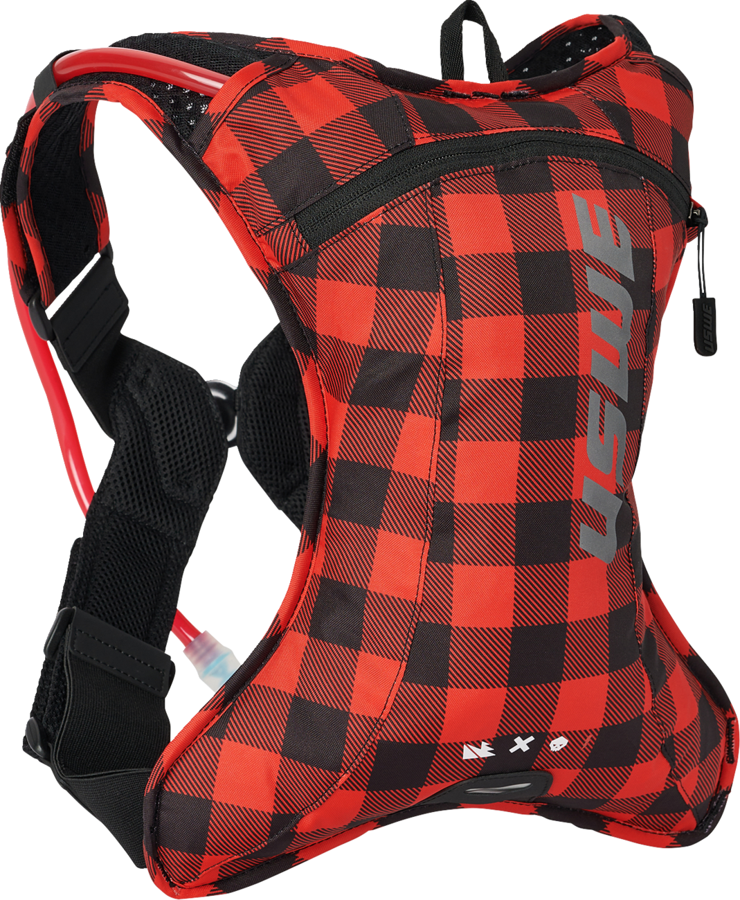 USWE Outlander Hydration Pack - 2L - Flannel Red/Black 5202076048