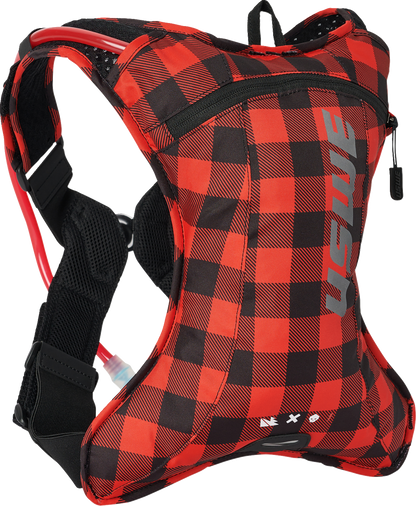 USWE Outlander Hydration Pack - 2L - Flannel Red/Black 5202076048