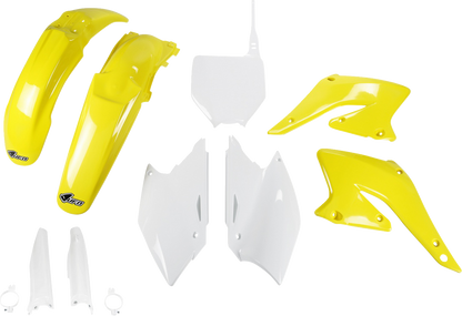 UFO Body Kit - OEM Yellow/White - Suzuki - RMZ SUKIT403F@999