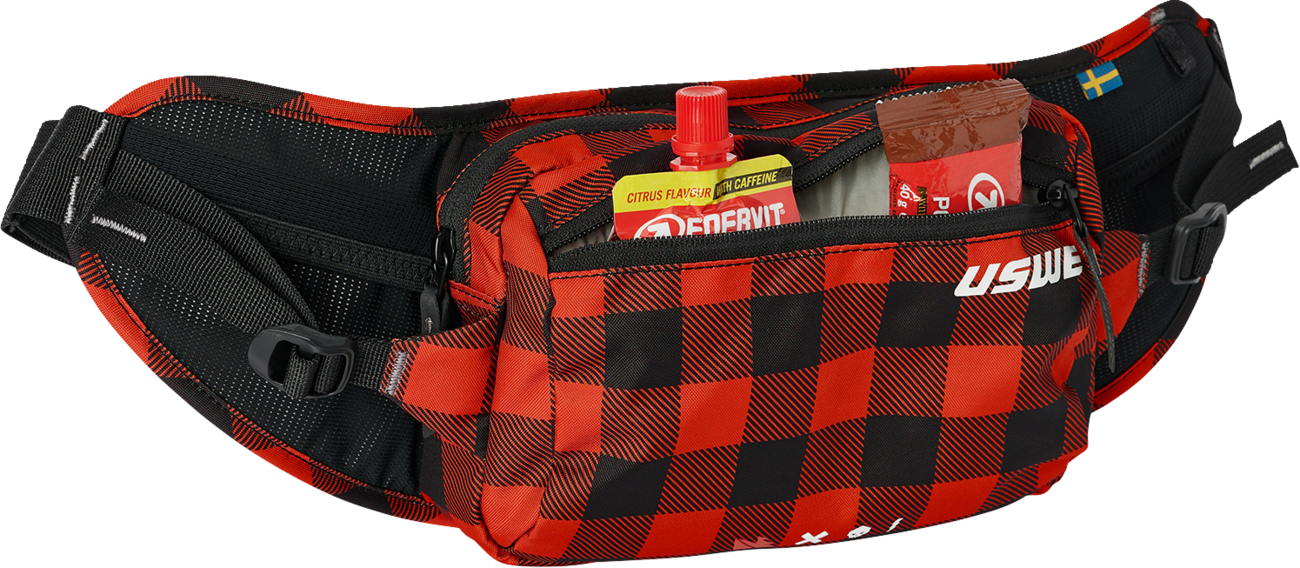 USWE Waist Hip Pack - 2L - Flannel Red 5202083048