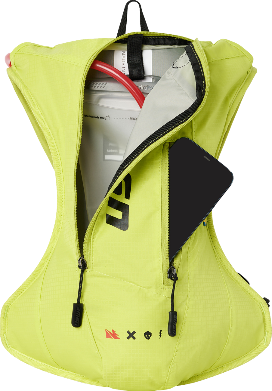 USWE Outlander Hydration Pack - 4L - Crazy Yellow 5204077002