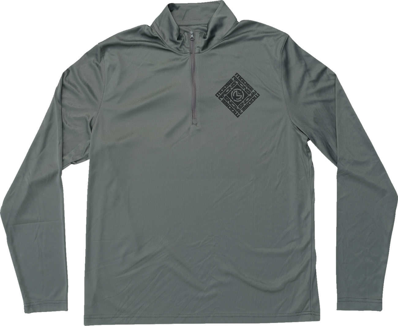 MOOSE OFFROAD Spin Sync Quarter Zip Pullover - Gray - Large 3050-6971