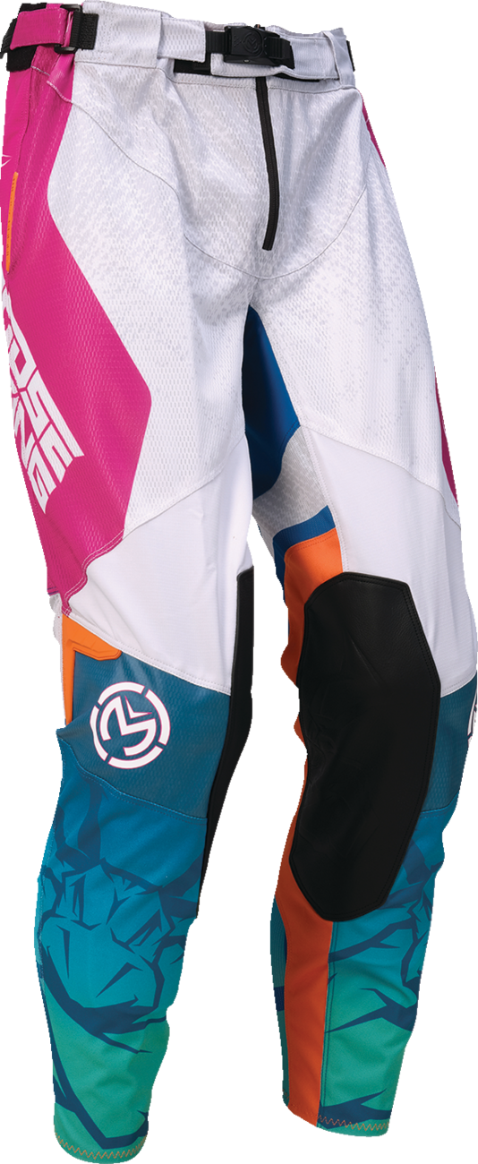 MOOSE OFFROAD Sahara Pants - Teal/Orange/Pink - US 28 2901-12072