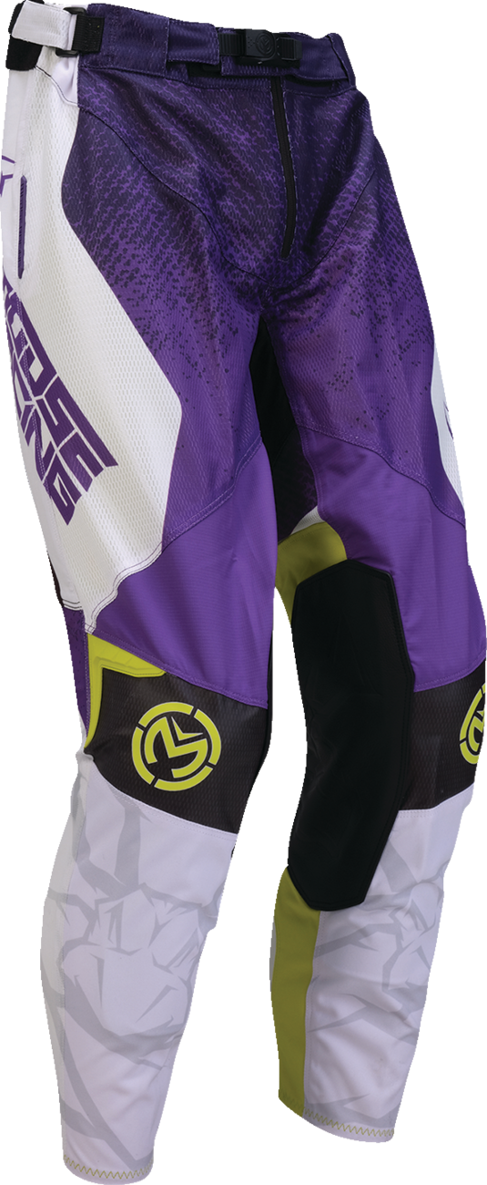MOOSE OFFROAD Sahara Pants - Purple/Hi-Viz - US 28 Slim 2901-12081