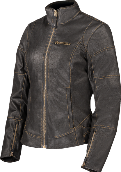 ICON Women's Tuscadero3™ Jacket - Black - Small 2822-1770