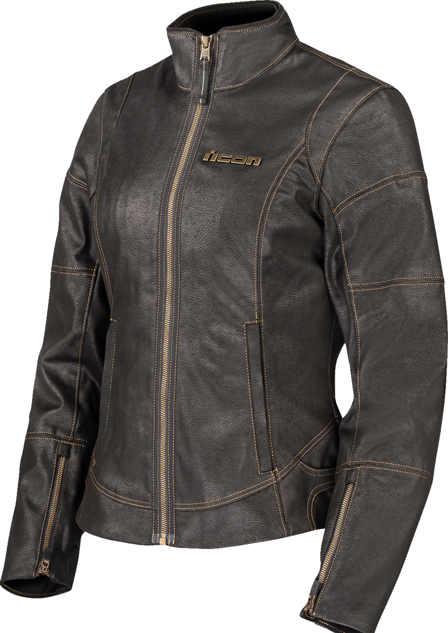 ICON Women's Tuscadero3™ Jacket - Black - 2XL 2822-1774
