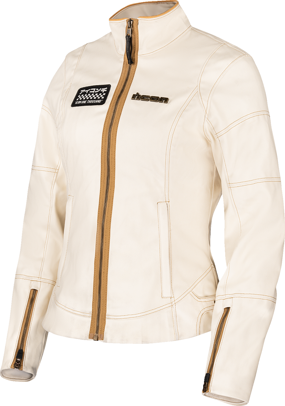 ICON Women's Tuscadero3™ Jacket - White - XL 2822-1779