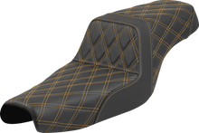SADDLEMEN Step-Up Seat - Lattice Stitch - Gold Stitch - XL '04-'22 807-11-17507