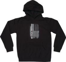 MOOSE OFFROAD Youth Stars and Stripes Forever Hoodie - Black - Large 3052-0704