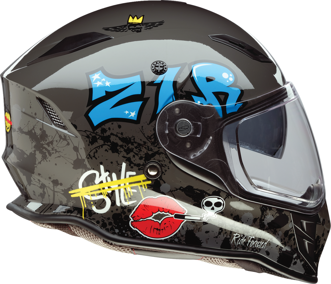 Z1R Nemesis Helmet - Distro - Gray - 2XL 0101-17862