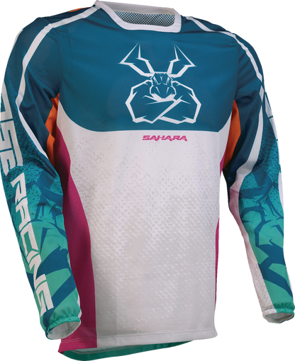 MOOSE OFFROAD Sahara Jersey - Teal/Orange/Pink - 3XL 2910-8344