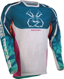 MOOSE OFFROAD Sahara Jersey - Teal/Orange/Pink - 3XL 2910-8344