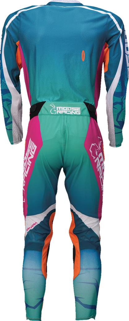 MOOSE OFFROAD Sahara Jersey - Teal/Orange/Pink - XS 2910-8338