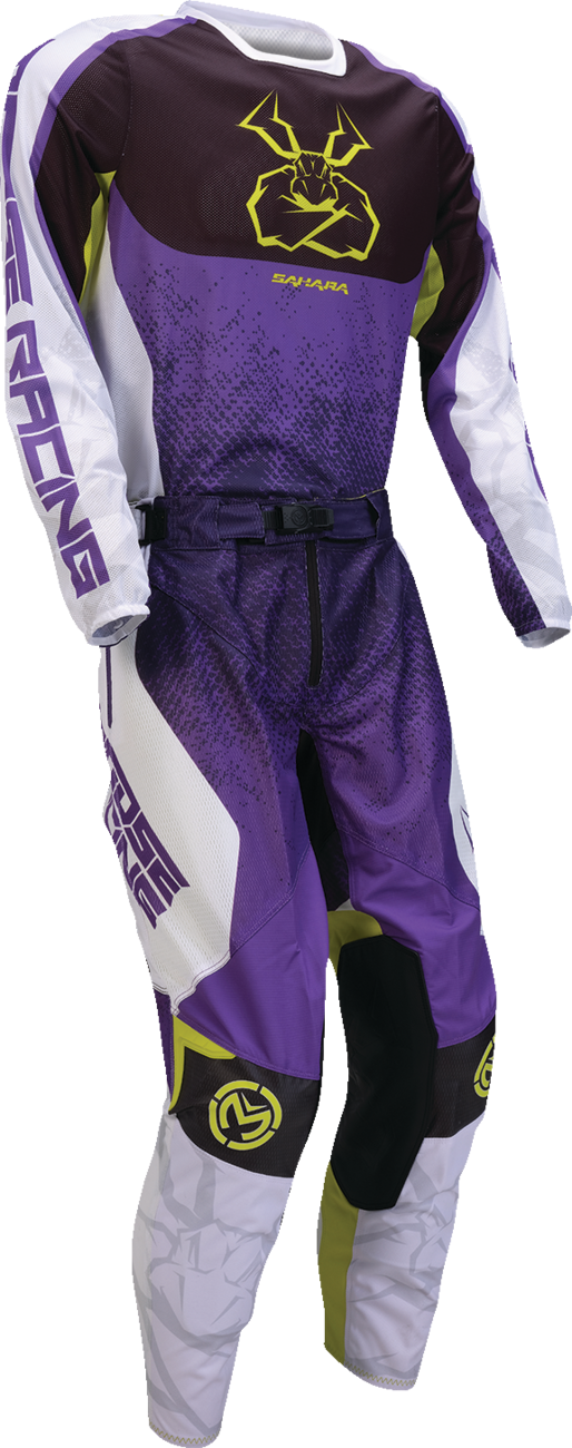 MOOSE OFFROAD Sahara Jersey - Purple/Hi-Viz - Large 2910-8348