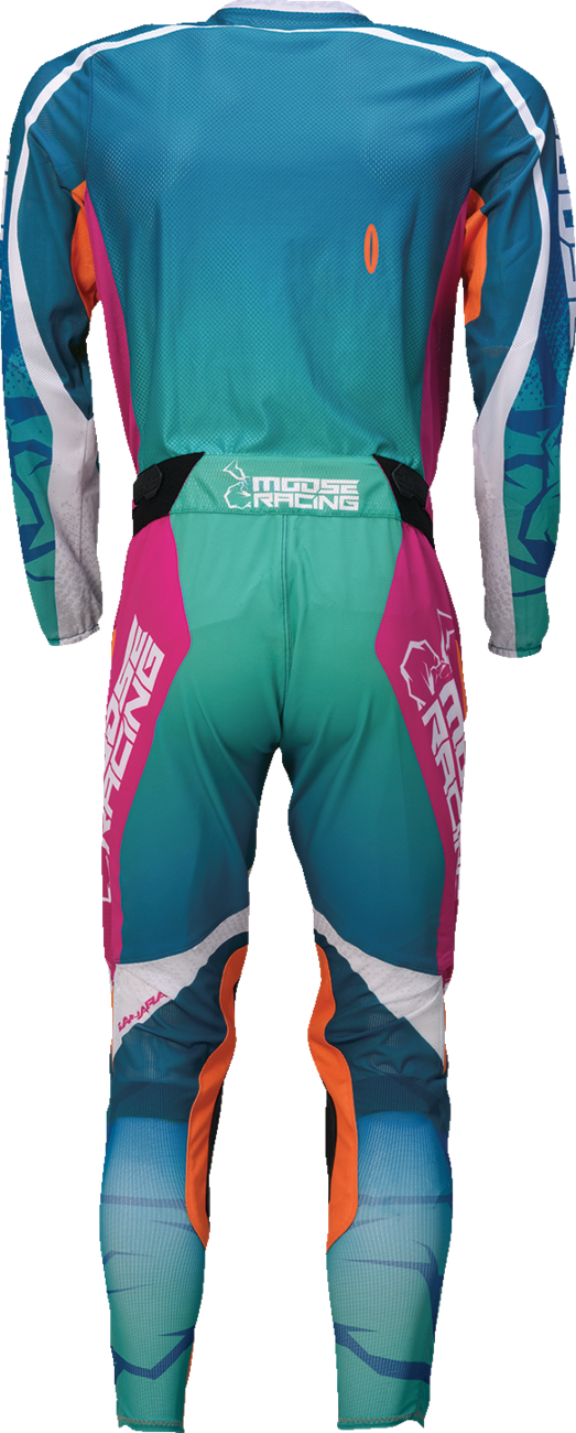 MOOSE OFFROAD Sahara Jersey - Teal/Orange/Pink - 3XL 2910-8344